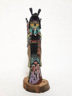 Native American Hopi Carved Butterfly Maiden Sculpture