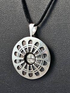 Native American Hopi Made Sunface Pendant