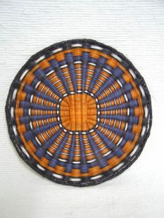 Native American Hopi Made Wicker Plaque