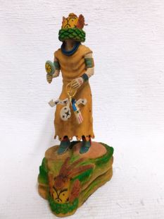 Native American Hopi Carved Qoqooqlo Storyteller Katsina Doll