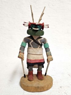 Native American Hopi Carved Deer Dancer Kachina Doll (Katsina Doll)
