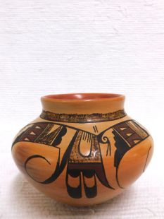 Native American Hopi Handbuilt and Handpainted Traditional Pot