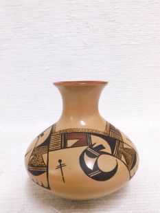 Native American Hopi Handbuilt and Handpainted Traditional Pot