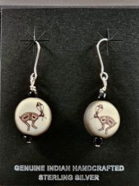 Native American Choctaw Made Rabbit Earrings I Kachina House