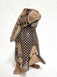 Mata Ortiz Handbuilt and Handpainted Rabbit Effigy at Kachina House