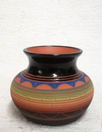 Native American Navajo Red Clay Pot at Kachina House