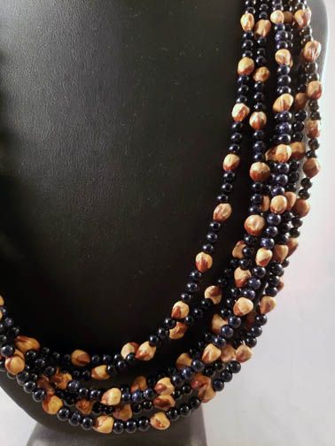 Navajo Ghost Bead and Natural Stone Necklaces Native American Necklaces