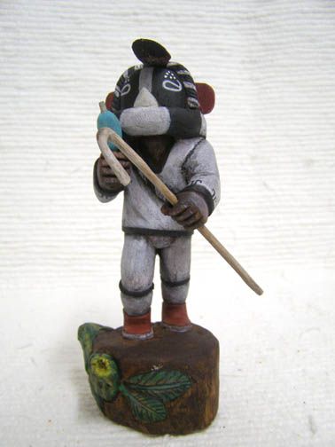 Hand-Carved Kokopelli Katsina by Eloy Wytewa | Kachina House