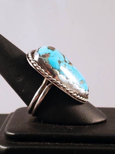 Native American Navajo Made Turquoise Ring at Kachina House