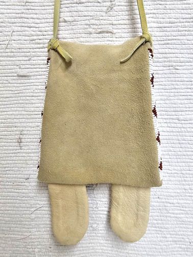 Native American Sioux/Ojibwe Made Beaded Medicine Bag at Kachina House