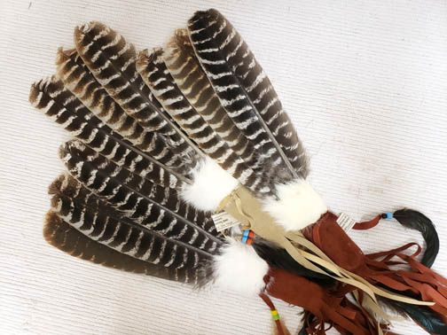 Native American Eagle Feather Fan