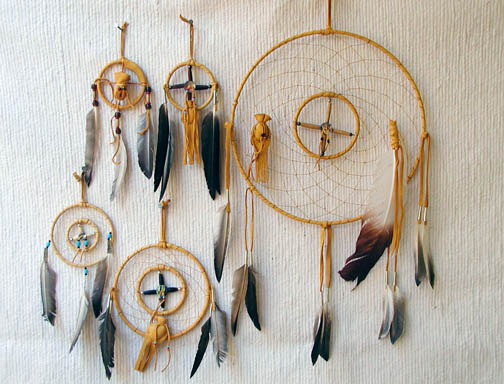 Navajo Made Medicine Wheel Dreamcatchers