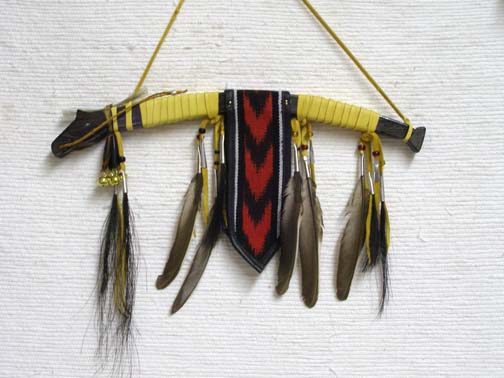 Black Native American Horse Spirit Dance Stick